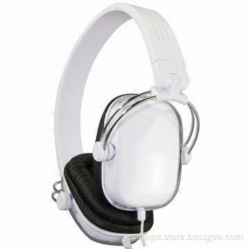 White studio headphones